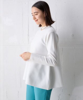 UNFILO 【新色追加】ペプラムニット オフ