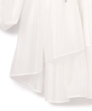 GRACE CONTINENTAL ギャザーカフタントップ キナリ