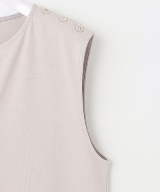 ANY SIS 【洗える】キーネック ジャンパースカート アイボリーベージュ