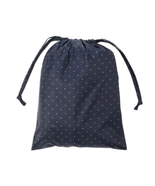 MOONBAT FLAT PURE サイクル レインコート ドット 自転車 収納袋付き ネイビーブルー