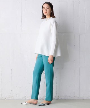 UNFILO 【新色追加】ペプラムニット オフ