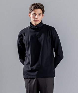 JOSEPH HOMME ヴィスコースポンチ　タートルネック ブラック系