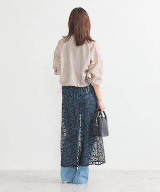 earth music&ecology シアーレースレイヤードスカート Black