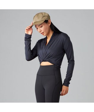 Chacott Chacott BALANCE ドライストレッチカシュクール ダークグレー杢