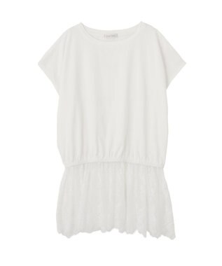 Green Parks レースドッキングフレンチプルオーバー White