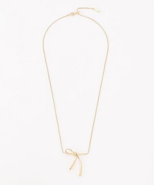 23区 片リボン ネックレス ゴールド系