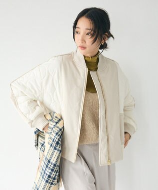 CRAFT STANDARD BOUTIQUE 中綿ヨーク切替ミリタリージャケット Light Beige