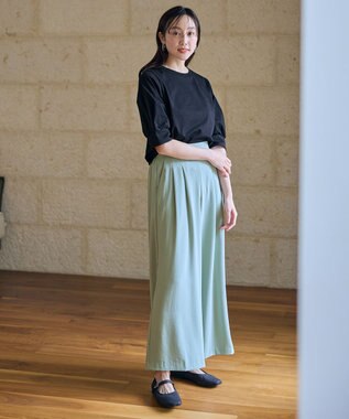 ANY L パフスリーブカットソー ブラック