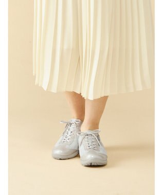 ASICS WALKING ペダラウォーキングシューズ 2E ヒール高3.0cm シルバー系