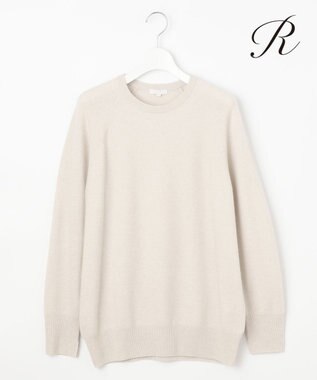 23区 S 【R(アール)】ウールカシミヤ ラグランスリーブ ニット アイボリー系