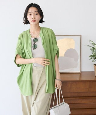 CRAFT STANDARD BOUTIQUE ヴィンテージボイルミルフィーユチュニック Green