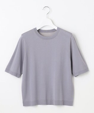 自由区 【アンサンブル対応】アセテートコットンプルオーバー ニット モーヴ