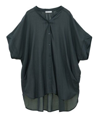 CRAFT STANDARD BOUTIQUE ヴィンテージボイルミルフィーユチュニック Charcoal Gray