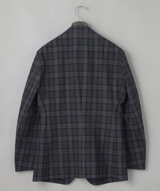 GOTAIRIKU 清涼サッカー素材【通気性/軽量】空羽サッカー マドラスチェック シャツジャケット グレー系4