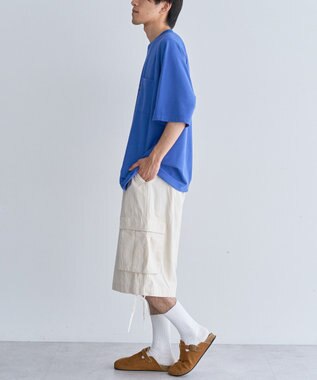 CRAFT STANDARD BOUTIQUE カノコドロストラグランＴシャツ Navy