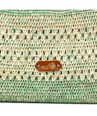 IBIZA ラフィア　2WAYバッグ エメラルドグリーン