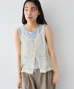 CRAFT STANDARD BOUTIQUE ノットヤーン透かしビスチェ