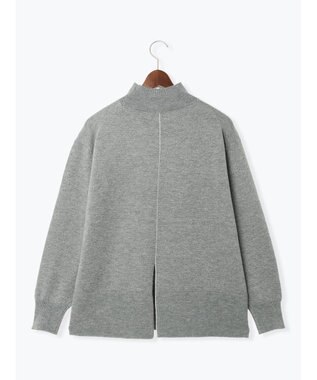 Te chichi バックスリットスタンドネックプルオーバー シルバー