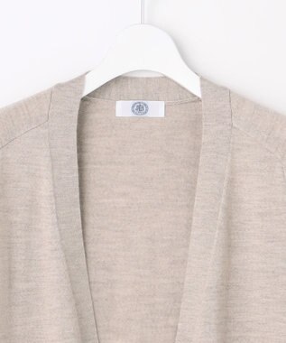 J.PRESS LADIES L KNIT BASIC ロング カーディガン ベージュ系