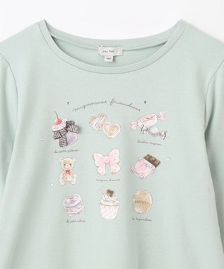 ANY KIDS スイーツプリント 長袖 Ｔシャツ ミント