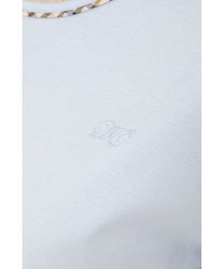 DAKS クールローレル丸首カットソー ライトブルー