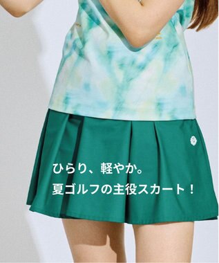 PW CIRCULUS 【ペチパンツ付】【WOMEN】フレアスカート ゴルフウェア レディース グリーン系