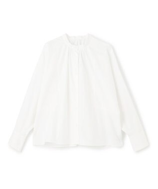 UNFILO 【新色追加】ギャザーワイドシャツ オフ