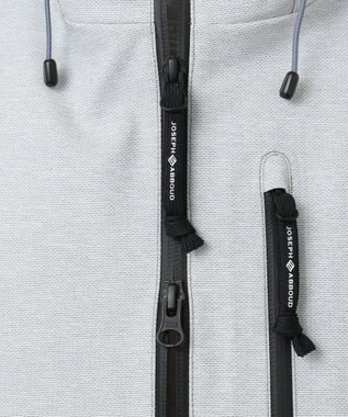 JOSEPH ABBOUD MOUNTAIN スラブシャンブレーストレッチ ブルゾン ライトグレー系