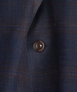 GOTAIRIKU 【REDA】TIMELESS HARMONY ジャケット_ネイビー×ブラウン ネイビー×ブラウン チェック