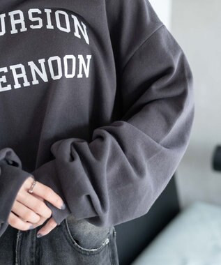 WEGO ヴィンテージライクショートスウェット スミクロ