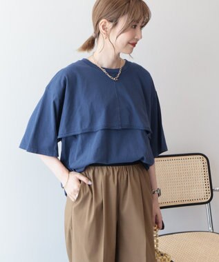 AMERICAN HOLIC レイヤード風加工Ｔシャツ Off White