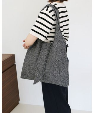 MORROW by thank 【A4サイズ収納可/軽量】DREW トートバッグLサイズ ブラック　ミックス