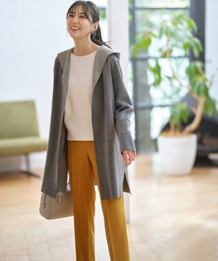 ANY SIS 【2WAY】リバーシブルフーディ アウター グレー×チェック