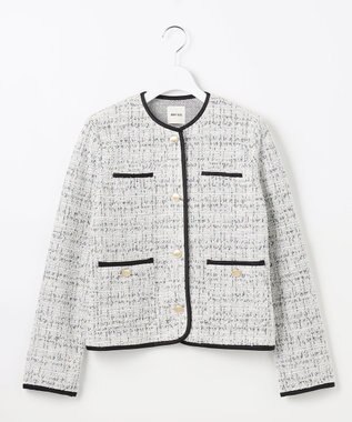 ANY SIS ネップツイード ジャケット ネイビー