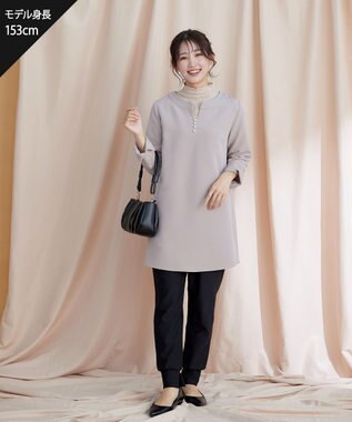 Tiaclasse L 【日本製・洗える】ロイカジョガーパンツ ブラック