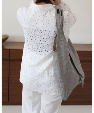 MORROW by thank 【A4サイズ収納可/軽量】DREW トートバッグLサイズ ベージュ　リネン混