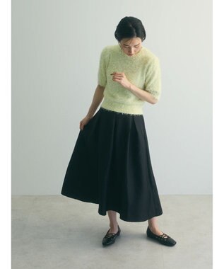 Green Parks ａ．ジャガードタックスカート Black