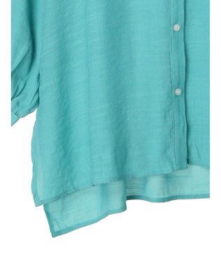 Green Parks ジャガードシアーシャツ Green