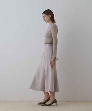 GRACE CONTINENTAL バックルマーメイドスカート ベージュ