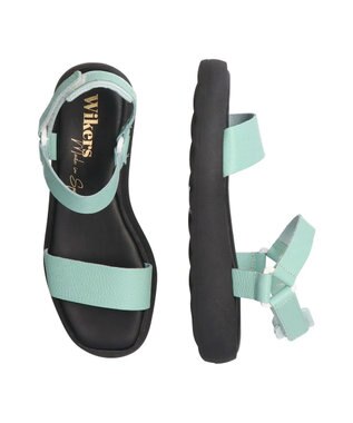 INTER-CHAUSSURES 【Wikers】ソフトスクエアトウ厚底サンダル ライトブルー