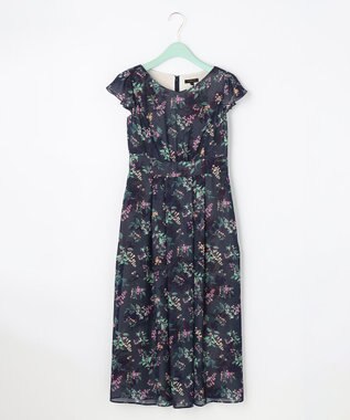 TOCCA 【洗える！】WATERCOLOR HARMONY ロングドレス ネイビー系