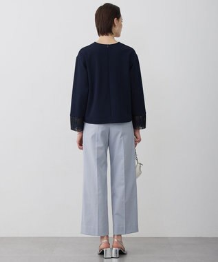 ICB L レースコンビジャージー トップス ネイビー