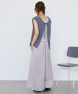 AMERICAN HOLIC 【選べる丈2サイズ】マットサテンスカーチョ Dark Silver