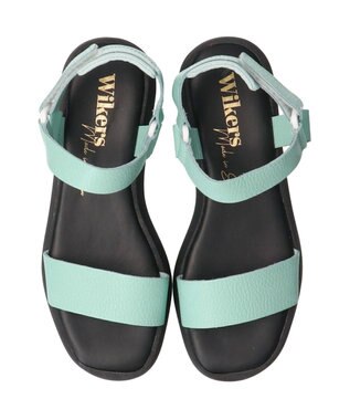 INTER-CHAUSSURES 【Wikers】ソフトスクエアトウ厚底サンダル ライトブルー