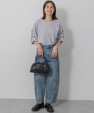 組曲 S ライトダンボール ドルマンカットソー ライラック系