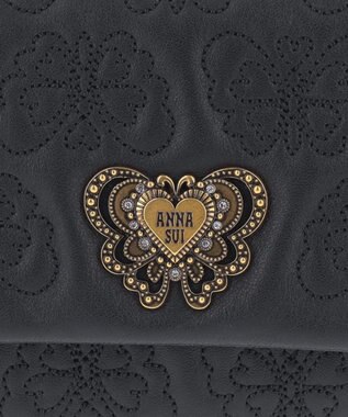 ANNA SUI チェイス 口金二つ折り財布 ブラック