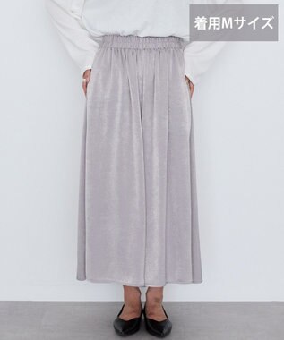 AMERICAN HOLIC 【選べる丈2サイズ】マットサテンスカーチョ Dark Silver