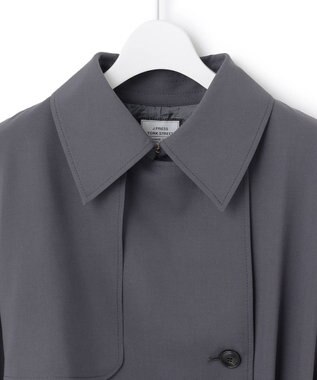 J.PRESS YORK STREET 【WOMEN】オーバーサイズトレンチコート グレー系