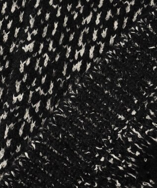 uncrave ツイードニット ジャケット ブラック×オフ