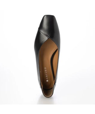 MODE ET JACOMO <carino>スクエアトゥバレエシューズ ブラック